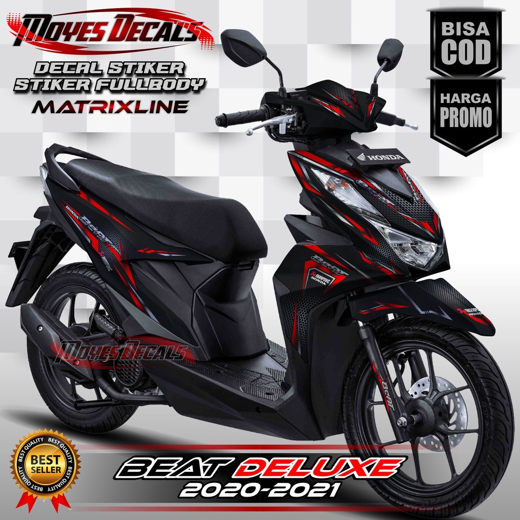 Decal  Honda Beat Deluxe 2020 Decal Motor Beat Deluxe 2021 Full Body Matrixline