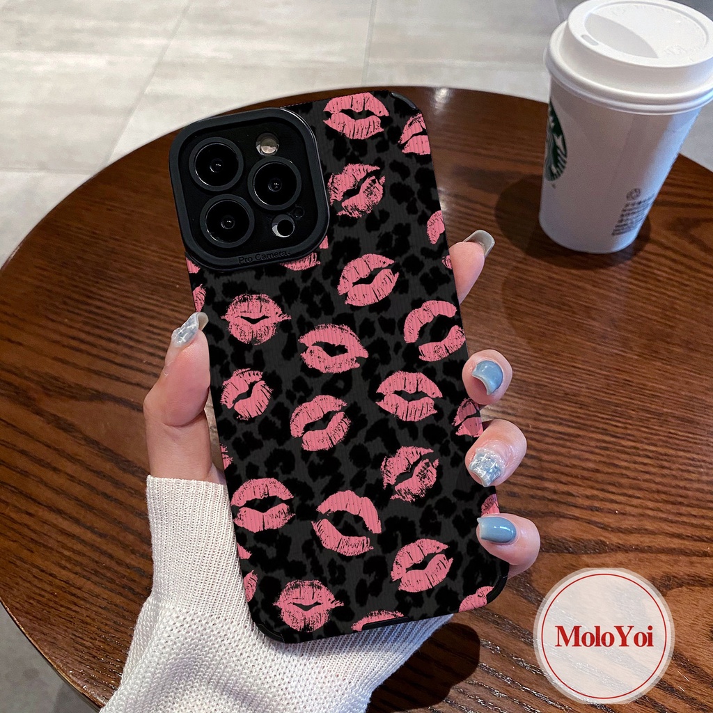 Casing Ponsel Silikon Tahan Guncangan Tekstur Kulit Mewah Untuk IPhone XR XS X Max8 7 Plus 11 12 14 13 Pro Max 7Plus Retro Vintage Motif Leopard Lembut Penuh Lip Cover