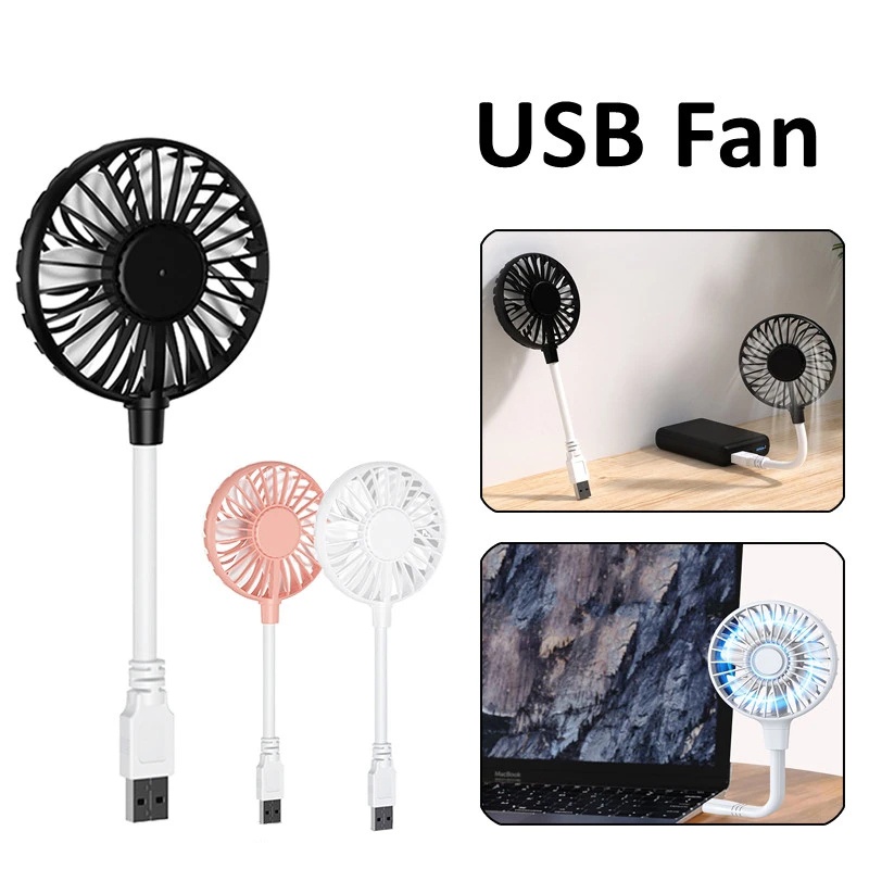 Kipas Angin Genggam Mute Portable/Air Cooler USB Rechargeable/Kipas Angin Mini Senyap Angin Kencang Simple