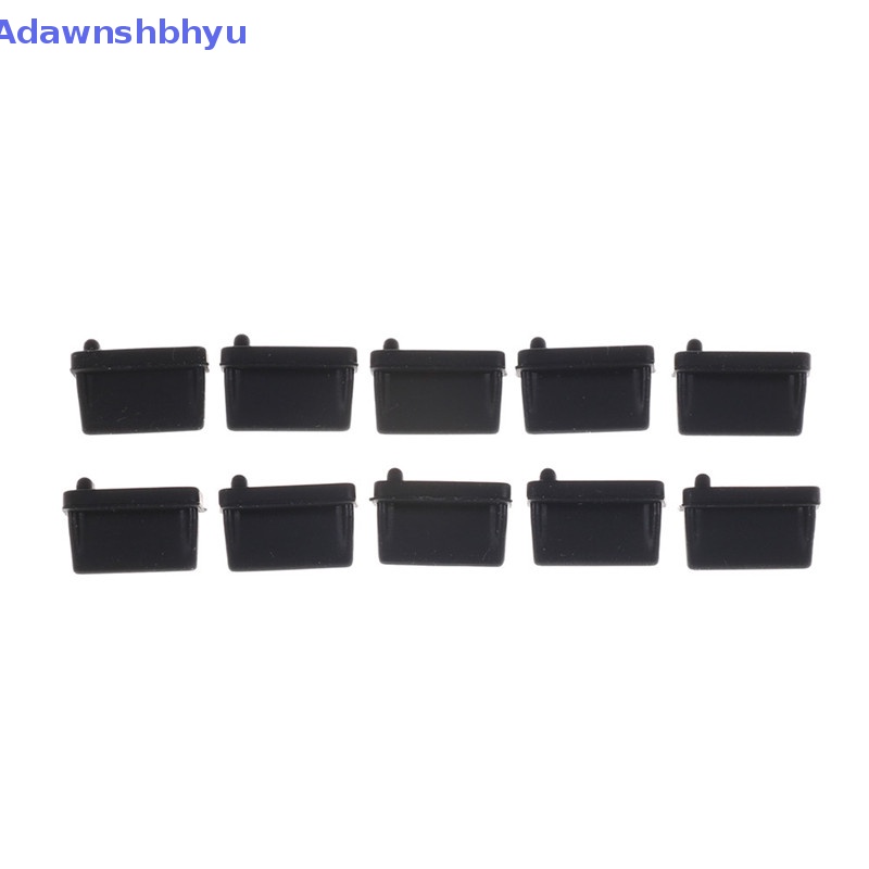 Adhyu 10pcs Karet Hitam A Type Female USB Anti Debu Pelindung Colokan Stopper Cover ID