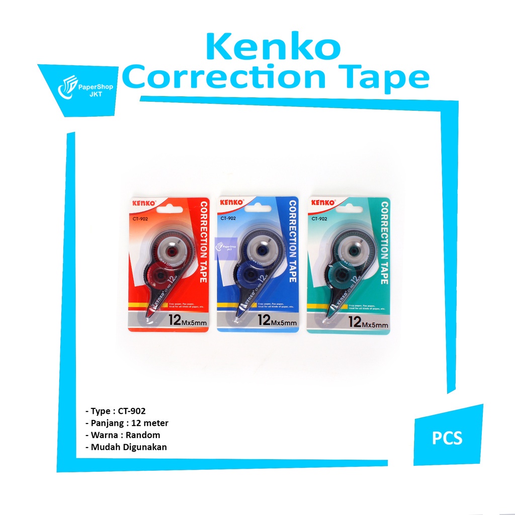 

KENKO - Correction Tape CT - 902 Tip-Ex Roll - Pcs