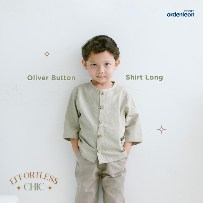 ARDENLEON - Oliver Button Shirt Long | Atasan Anak