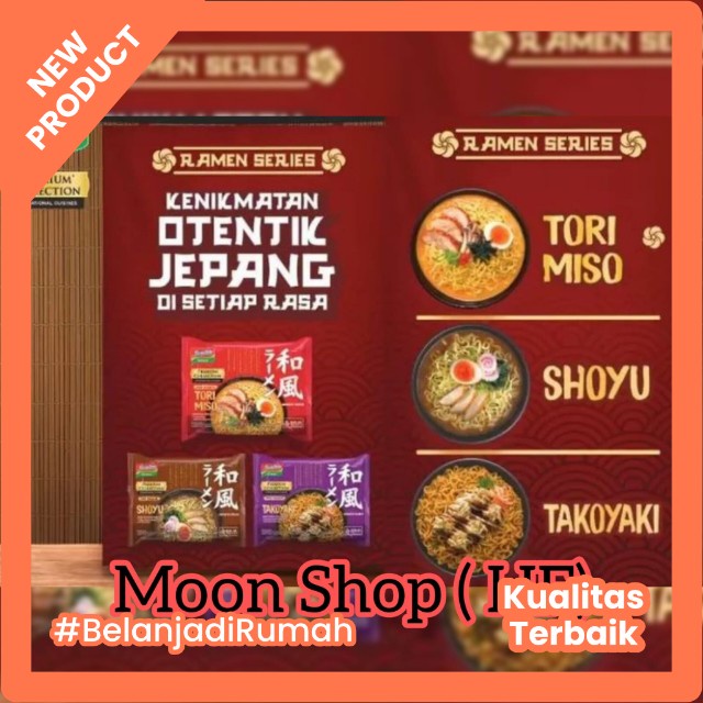 

INDOMIE JAPANESE PREMIUM ALL VARIAN TORIMISO/TORIKARA/TAKOYAKI