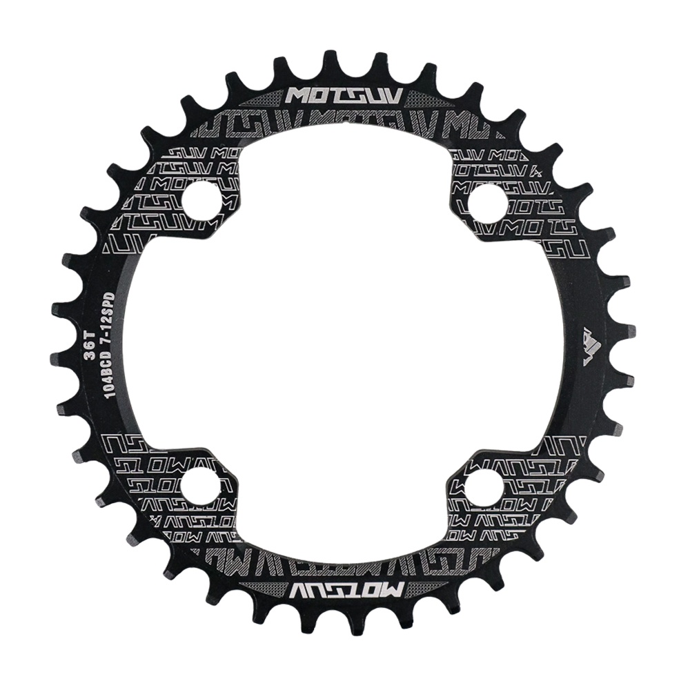 MOTSUV Gigi Crankset Sprocket Sepeda Aluminium 36T - 104BCD - Black