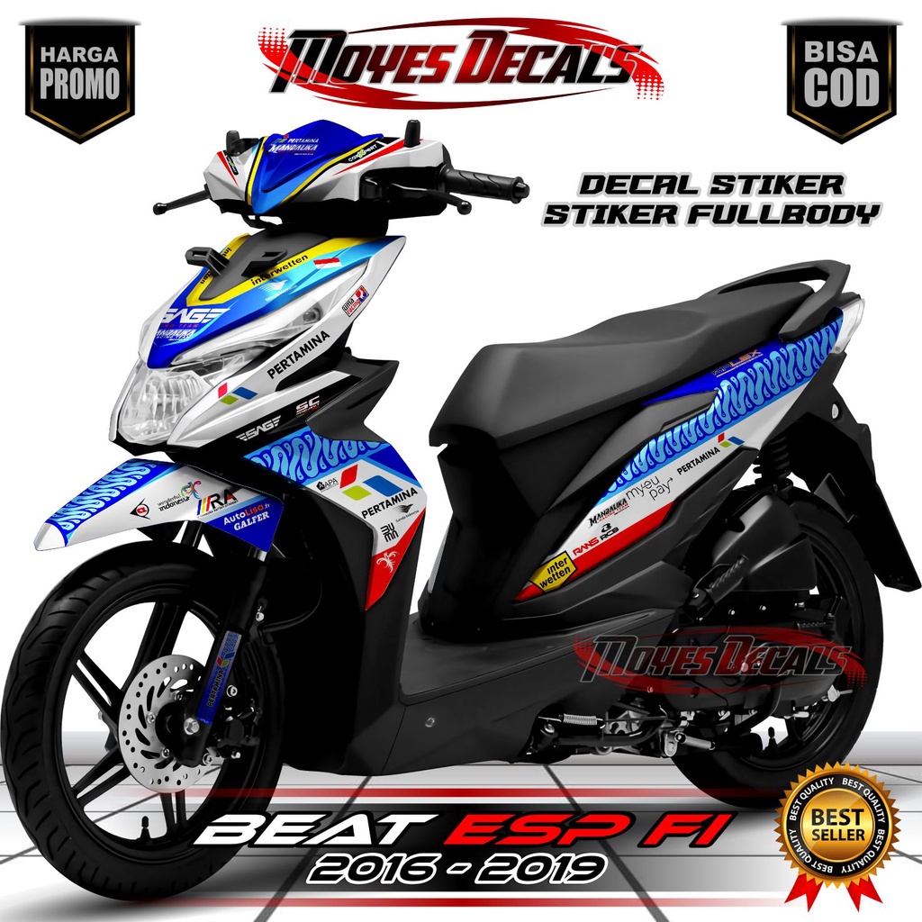 Decal Beat FI 2016 // Decal Motor Beat Esp 2017 // Stiker Beat FI 2018 // Decal Stiker New Beat FI 2