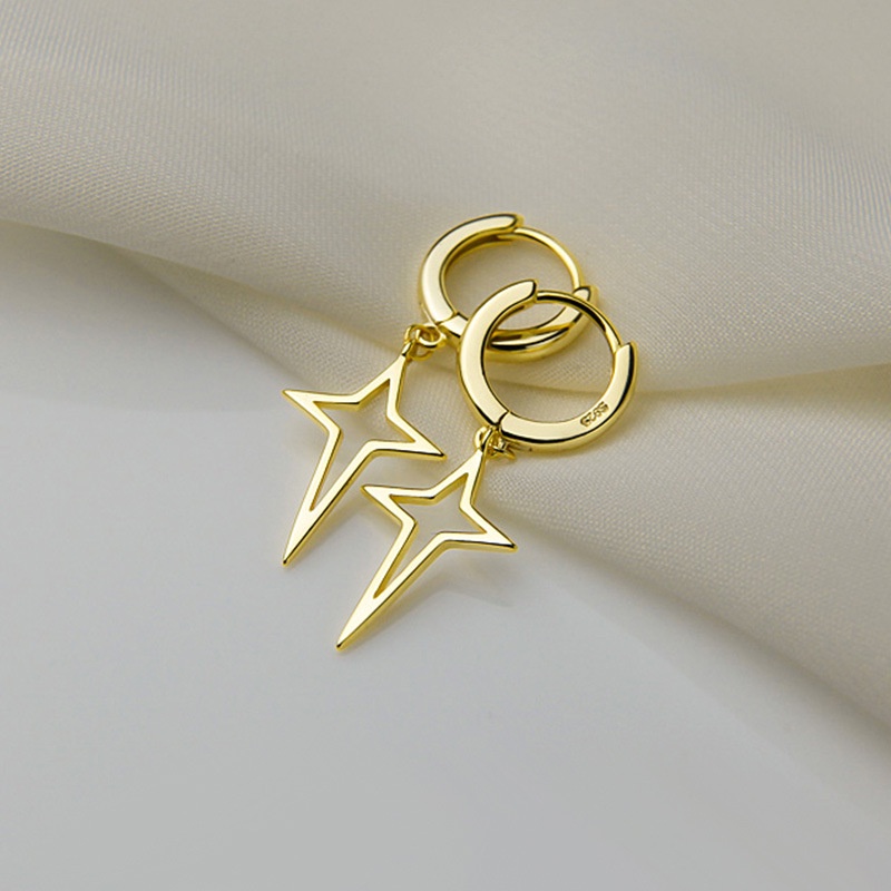 Goldkingdom Aksesoris Perhiasan Fashion Ready Stock Anting Salib Anting Telinga Tunggal Anting Kepribadian Pria Anting Hip Hop Perempuan
