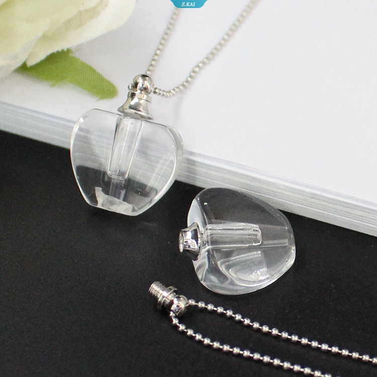 Diy Water Drop Dapat Dibuka Rantai Kalung Unisex Kristal Botol Parfum Darah Vial Liontin Choker Perhiasan Props Aksesoris [ZK]