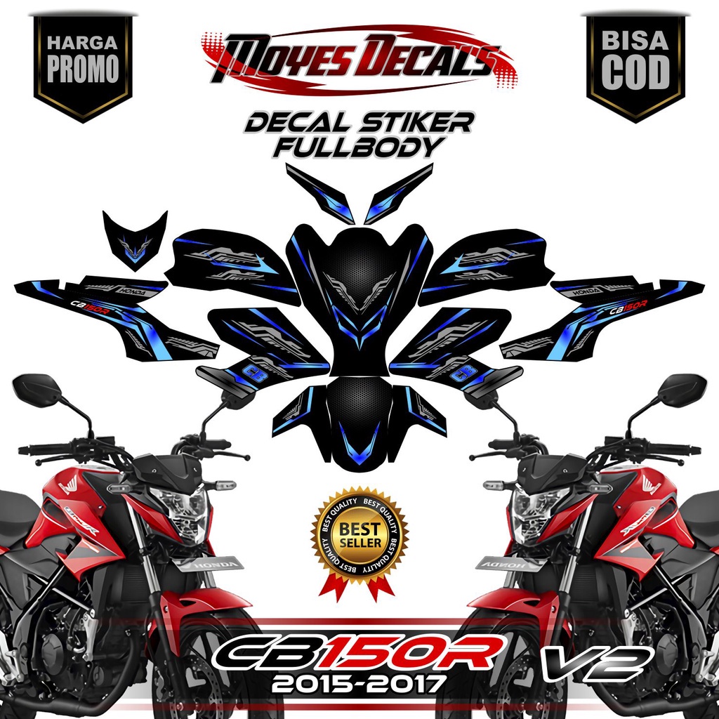 Decal CB150R V2 // Decal CB150R 2017 // Decal Motor CB150R 2015 // Decal Honda CB150R V2 2016