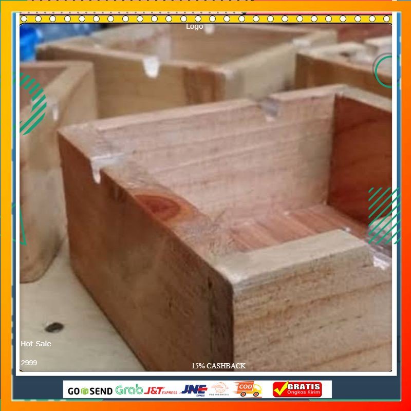 ASBAK ROKOK KAYU, TEMPAT SISA ROKOK