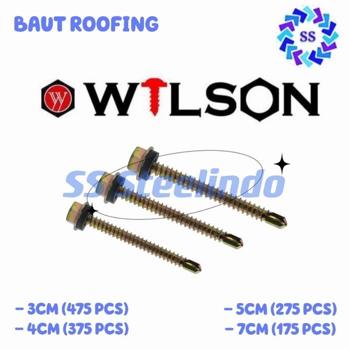 BAUT ROOFING BAJA RINGAN WILSON 12X30 12X40 12X50 12X70 DUS - 7CM