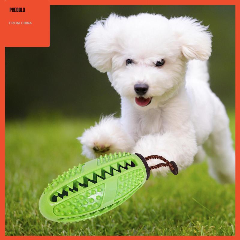 [Predolo] Pet Treat Ball Rubber Food Dispenser IQ Training Mainan Kunyah Anjing Tahan Gigit