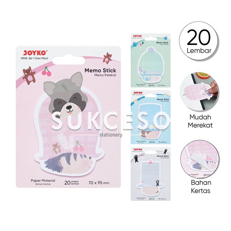 

Joyko Memo Stick Hat Man MMS 36 / Memo Sticky Notes Gambar Karakter Lucu