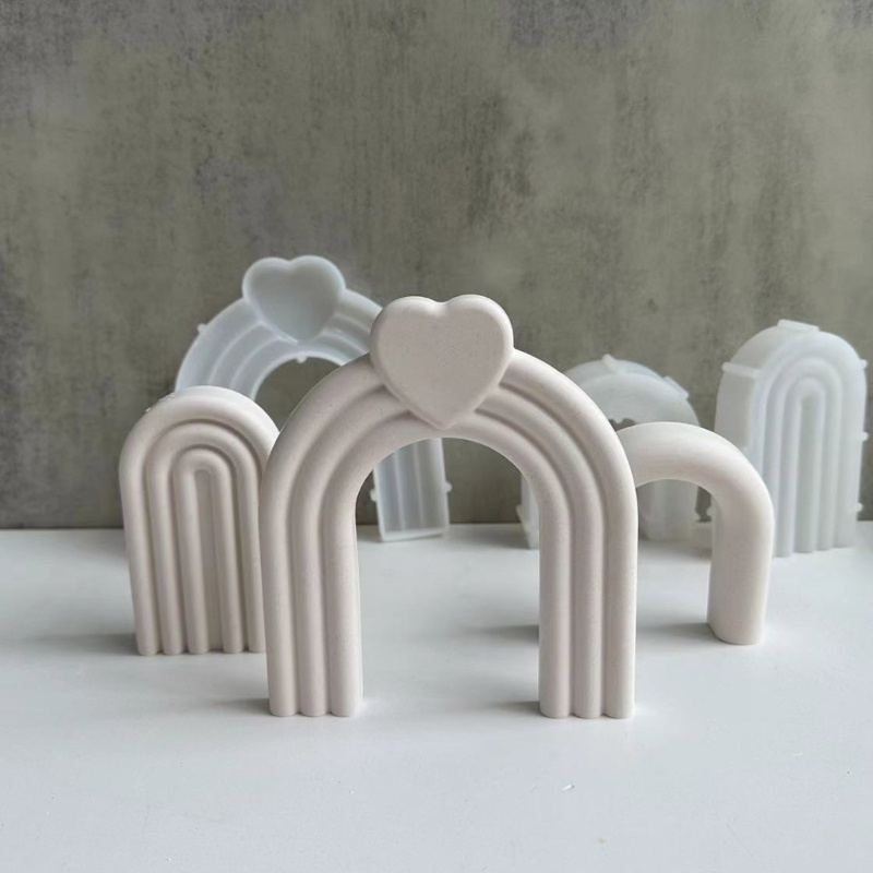 Siy Arch Shaped Silicone Molds DIY Dekorasi Rumah Epoxy Resin Molds Cetakan Ornamen Meja