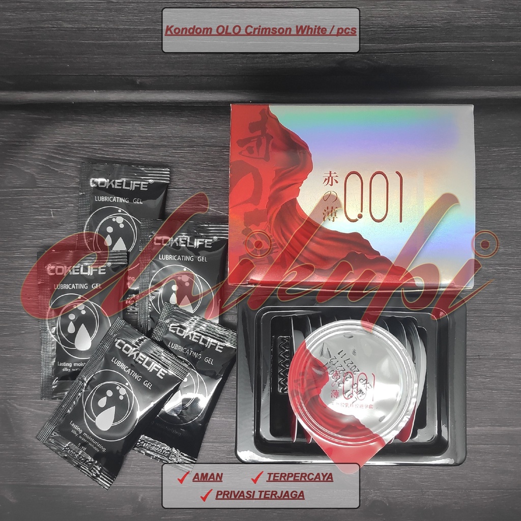 Kondom OLO Crimson White / pcs