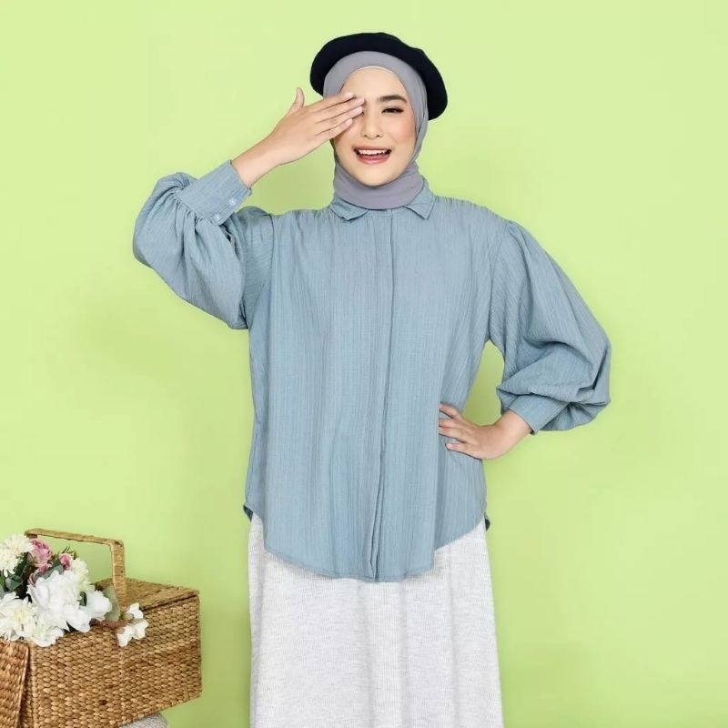 PGMT - Kemeja Balon Atasan Lady Crush Atasan Kemeja Wanita Balon Baby Crush Kekinian