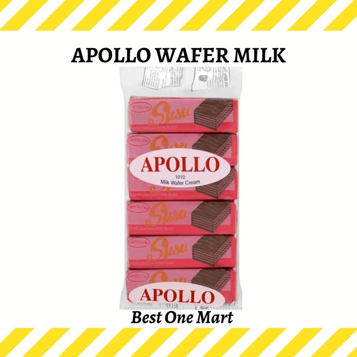 [MS] Apollo Wafer Cokelat Chocolate / Apollo Wafer Susu Milk - Milk Chocolate