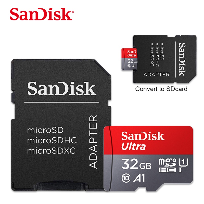 Sandisk Memory Card 256GB 512GB 128GB Kartu TF Real Kapasitas Super Besar 16GB 8GB 32GB 64GB SD Card