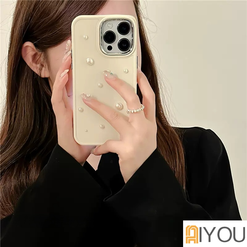 Casing iPhone Mutiara Electroplated Simple Untuk Iphone7 8 7P X XS XR 11 11ProMax 12 12Pro 12ProMax 13 13Pro 13ProMax 14Pro Anti Jatuh Silikon TPU Soft iPhone 11 case 14ProMax case