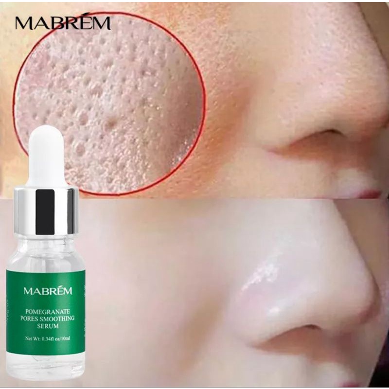 SERUM WAJAH MABREM PENGECIL PORI-PORI PENCERAH POMEGRANATE PORES SMOOTHING HYALURONIC ACID REGENERAT