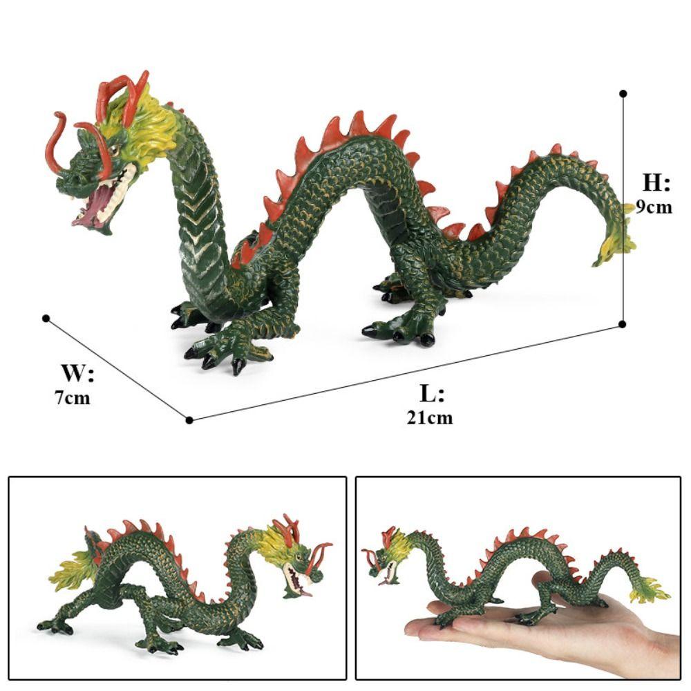 Needway  Dinosaurus Action Figure Koleksi Mainan Untuk Simulasi Anak Naga PVC Mainan Dinosaurus Patung Naga Hewan Model Naga Cina