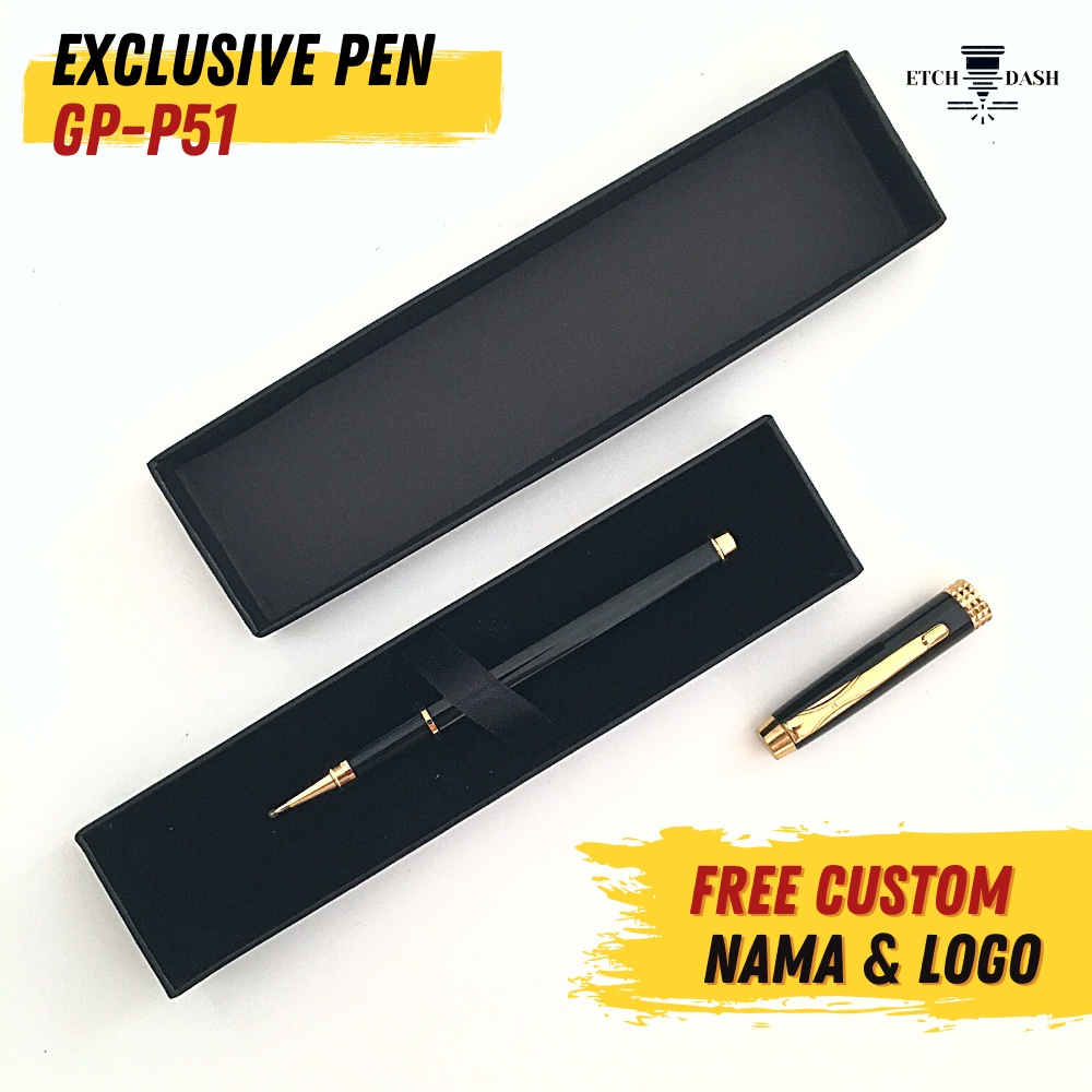 

Pulpen Eksklusif Free Custom Nama dan Logo Hadiah Perusahaan - Exclusive Pen GP-P51