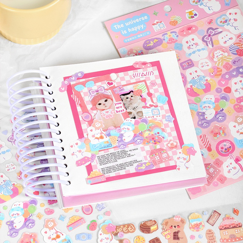 Laser Sticker Flakes Idol Card Deco Scrapbook DIY Bahan Dekorasi Alat Tulis Stiker