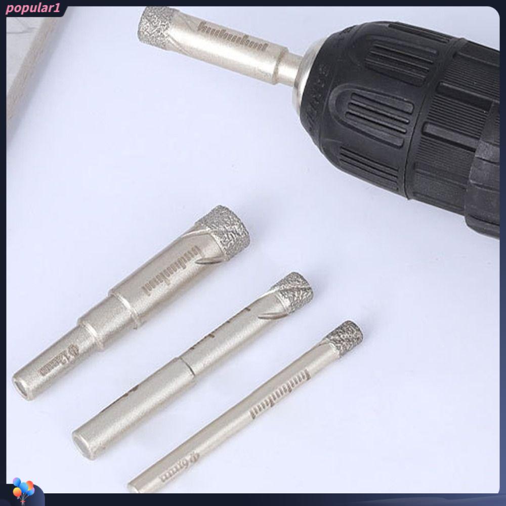 Populer Brazing Bit New Round Handle Alat Bor Pelubang Pembolong Tile Drill Bit