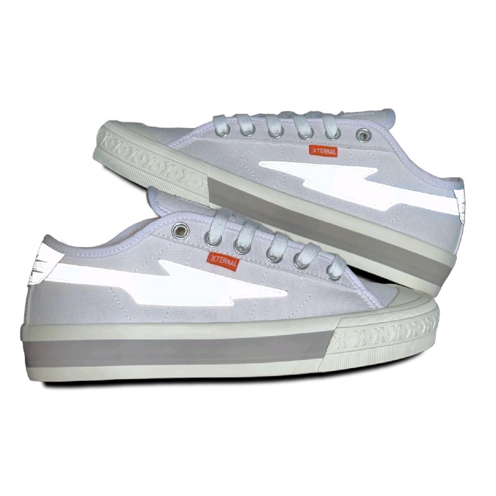 Sepatu Pria-Wanita015 XternalStepSure Mitterns Storm White Reflective