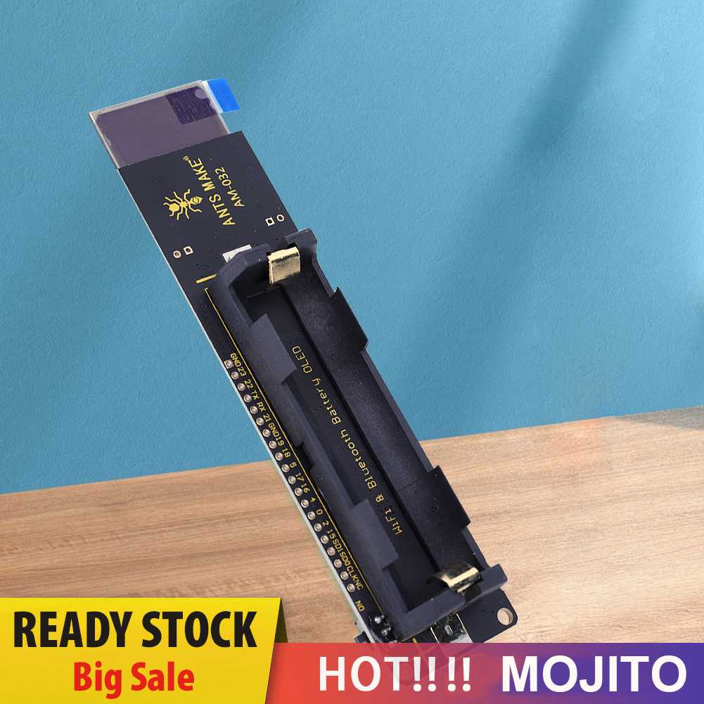 Esp32 WiFi Modul Kompatibel Bluetooth Dengan Baterai 18650holder OLED 0.96 Inci