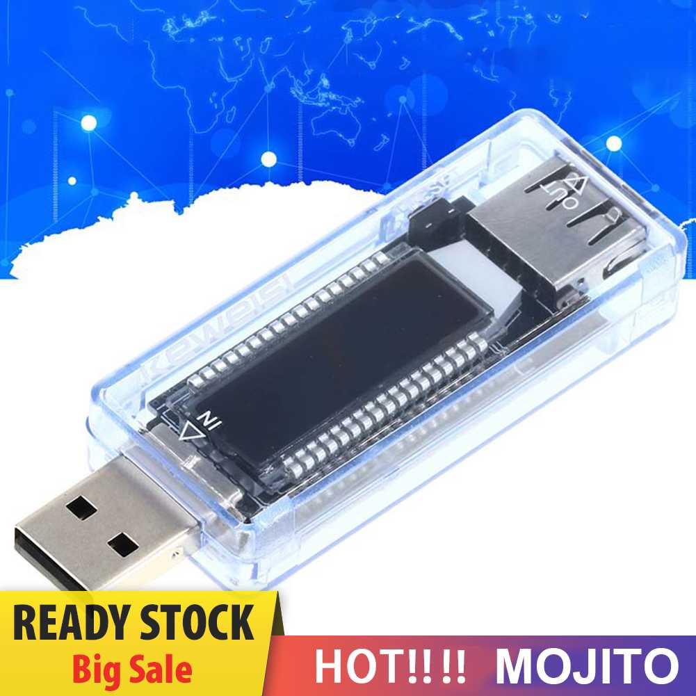 Mini USB Tester Current Voltage Charger Capacity Tester Pengukur Tegangan Arus