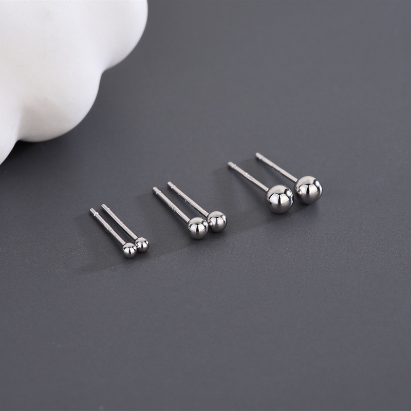 Anting Perak Korea Tindik Telinga Kupluk Stud Earring Untuk Wanita Fashion Perhiasan Aksesoris