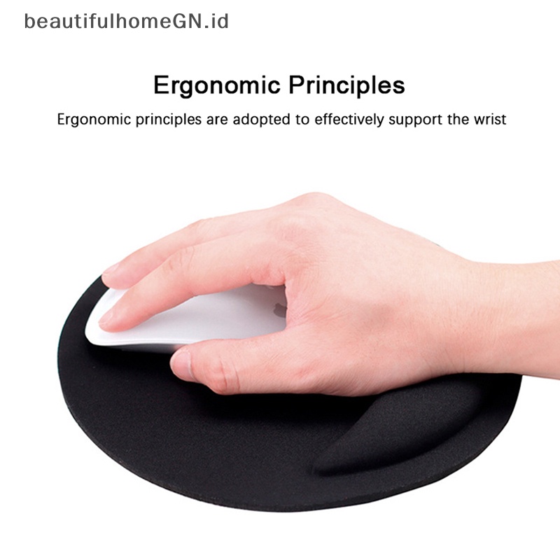 {Cantik} Alas Mouse Pergelangan Tangan EVA Bulat Penopang Pergelangan Tangan Mouse Komputer Slow Rebound Memory Foam~