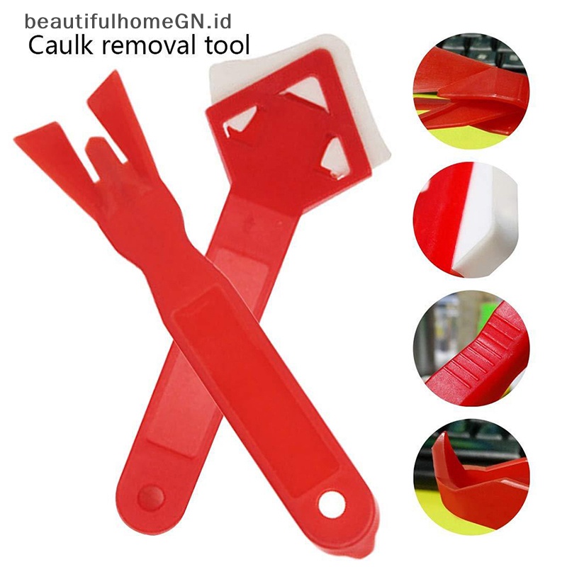 {Cantik} 2pcs Alat Scraper Kaca Pintu Jendela Caulking Sealant Nat Spatula Tool~