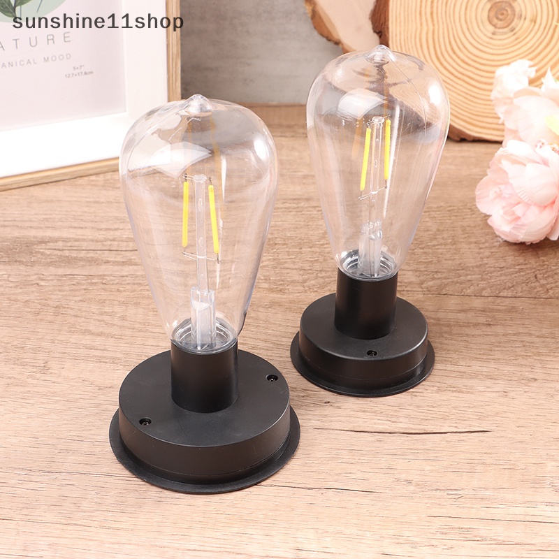 Sho 1pc Lampu Bohlam Tungsten Filament LED Tenaga Surya Lampu Pagar Untuk Outdoor Lamp Bulb N