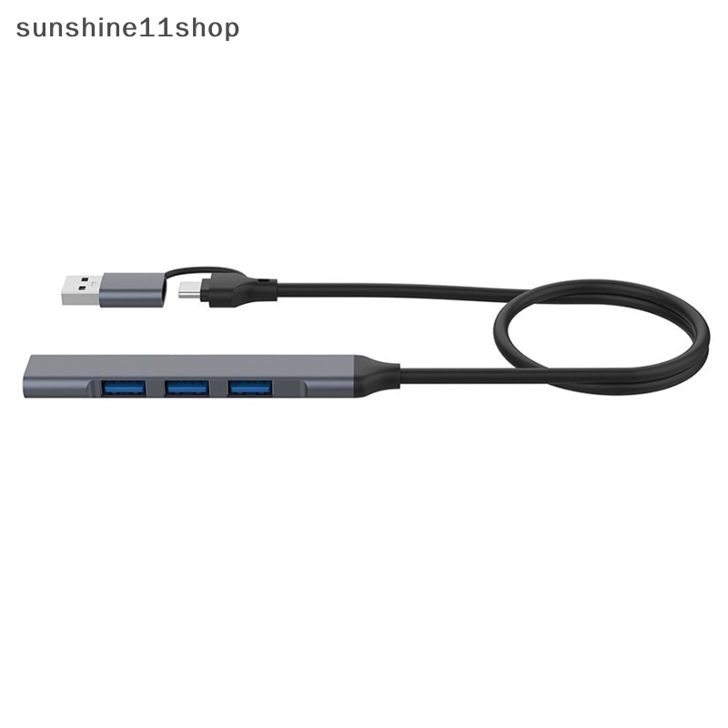 Sho 4port USB 2.0/USB 3.0 HUB Docking Adapter 5Gbps Transmisi Kecepatan Tinggi Multi-port USB Splitter Expander Untuk Komputer PC N