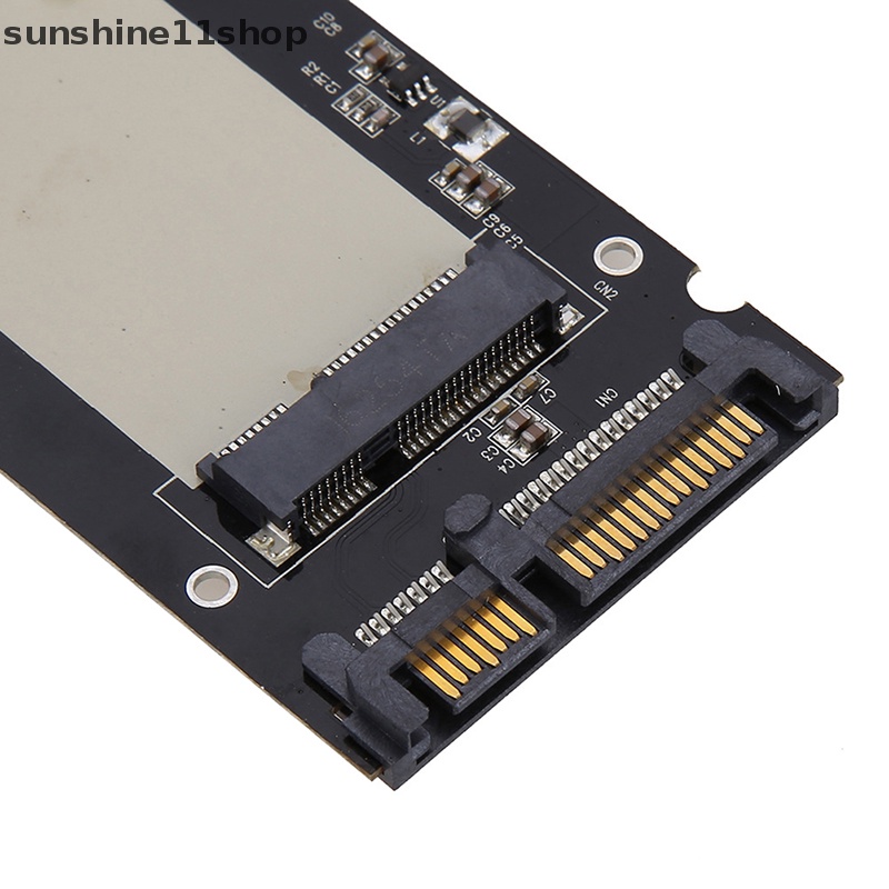 Sho MSATA SSD Ke 2.5 ''SATA 6.0gps Adapter Converter Papan Modul Kartu Untuk Komputer N