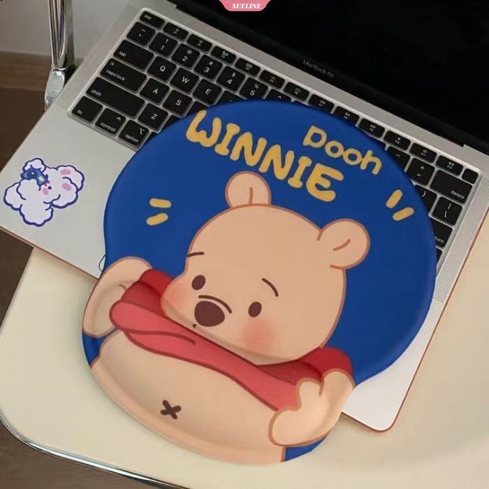 Winnie the Pooh Memory Foam keyboard mat Wrist Rest Alas Mouse Ergonomis Untuk Komputer Kantor Support Comforatable [ZXL]