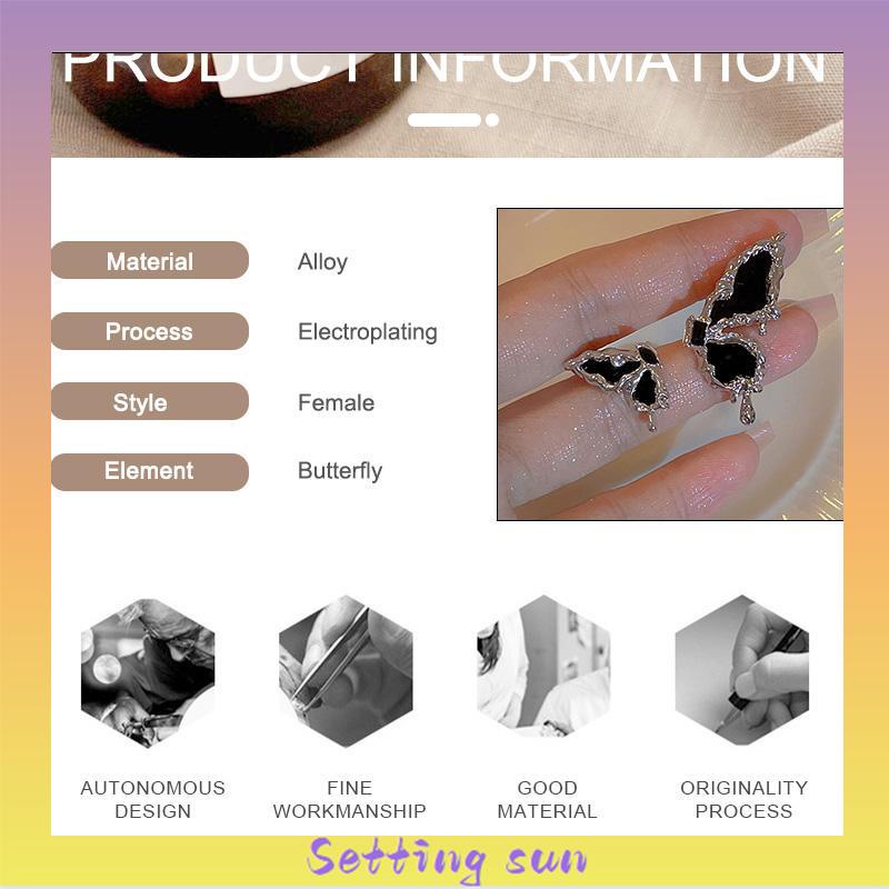 Anting Tusuk Sterling Silver 925 Desain Kupu-kupu Anting Untuk Wanita TN