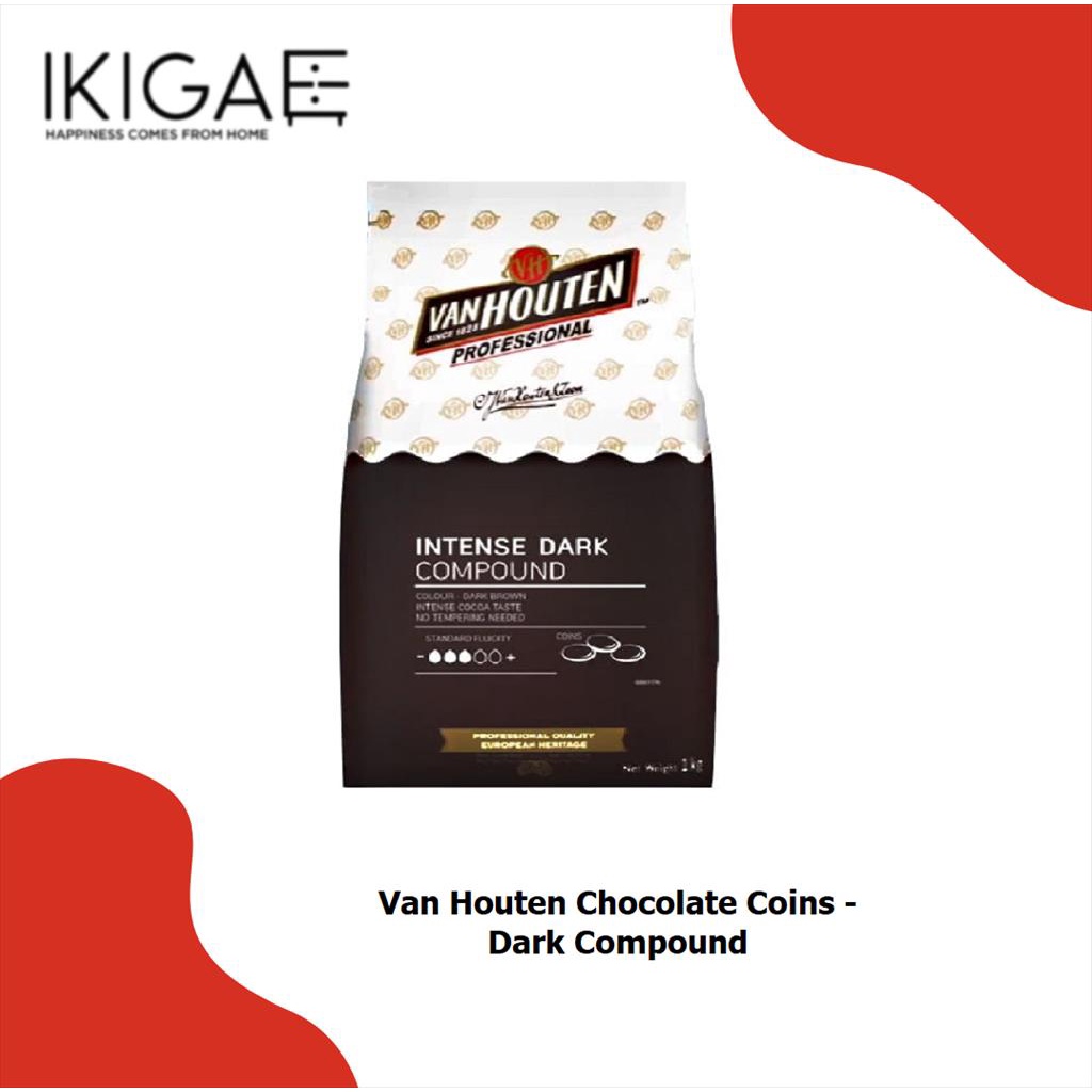 VAN HOUTEN COIN DARK COMPOUND  / COKLAT KOIN DARK COMPOUND 1 KG