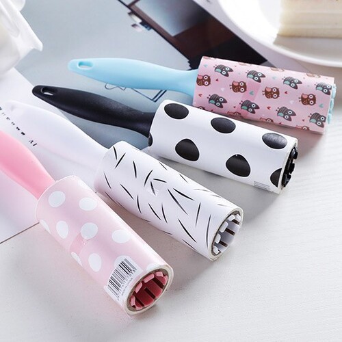 JT - Sticky Lint Roller Motif / Alat Pembersih Debu Kotoran Bulu Hewan Rambut Benang / Washable Foldable Rol / Sikat Pengangkat Serat / ROLL DEBU MINI | STICKY ROLL MINI PEMBERSIH BULU DEBU PAKAIAN BULU HEWAN KOTORAN | ROL DEBU ISOLASI DEBU