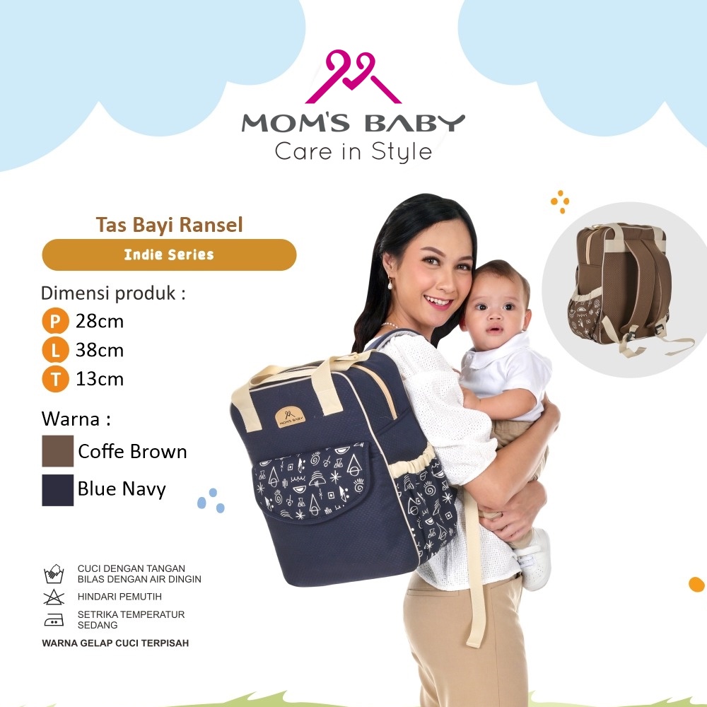 Moms Baby Tas Bayi Ransel Indie Series
