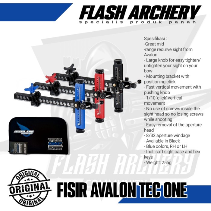 Fisir Avalon Tec Maxx | Sight Fisir Panahan Standard Bow Recurve Bow