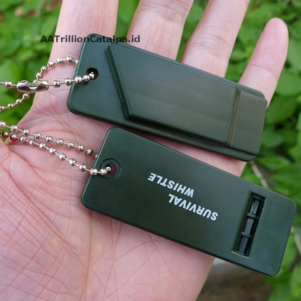 Aatrillioncatalpa 3-rekuensi Whistle High Desibel Survival Whistle Keychain Rugby Referee Camping ID