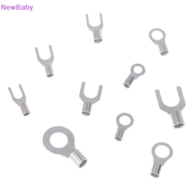 Newbaby 320Pcs /Box 10in1 Terminal Cincin Non Isolasi Garpu Terminal Kuningan Tipe U kit ID