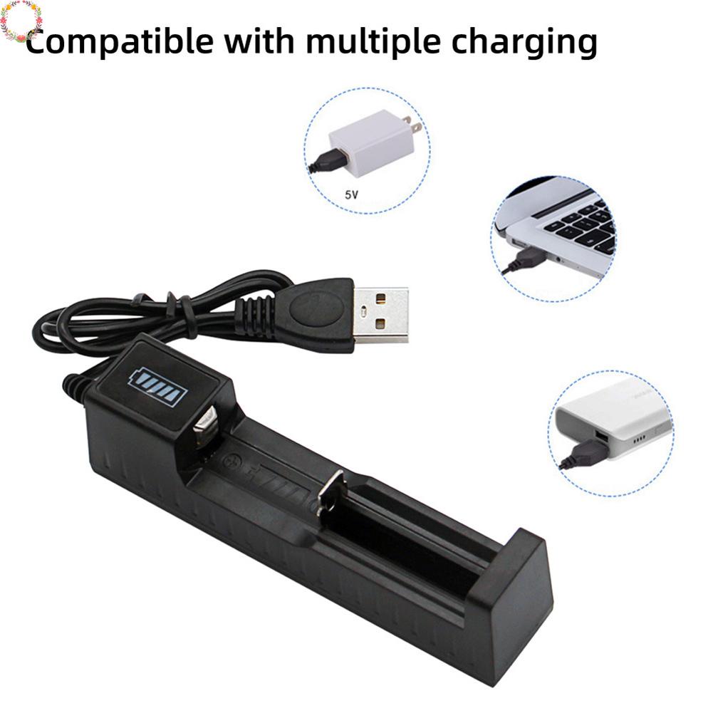 Charger Baterai Intelligent Plastic Rechargeable Dengan Indikator LED Tahan Lama