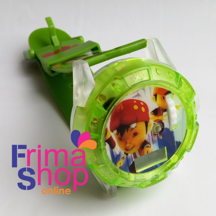 JAM TANGAN ANAK PROYEKTOR BOBOIBOY HIJAU
