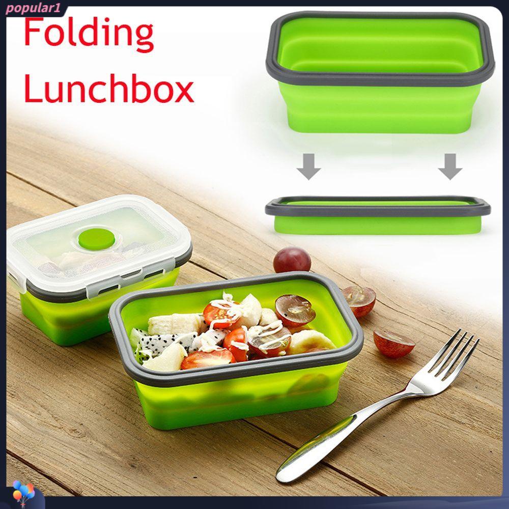 Popular Kotak Makan Lipat Portable Storage Kitchen Wadah Makanan Silikon