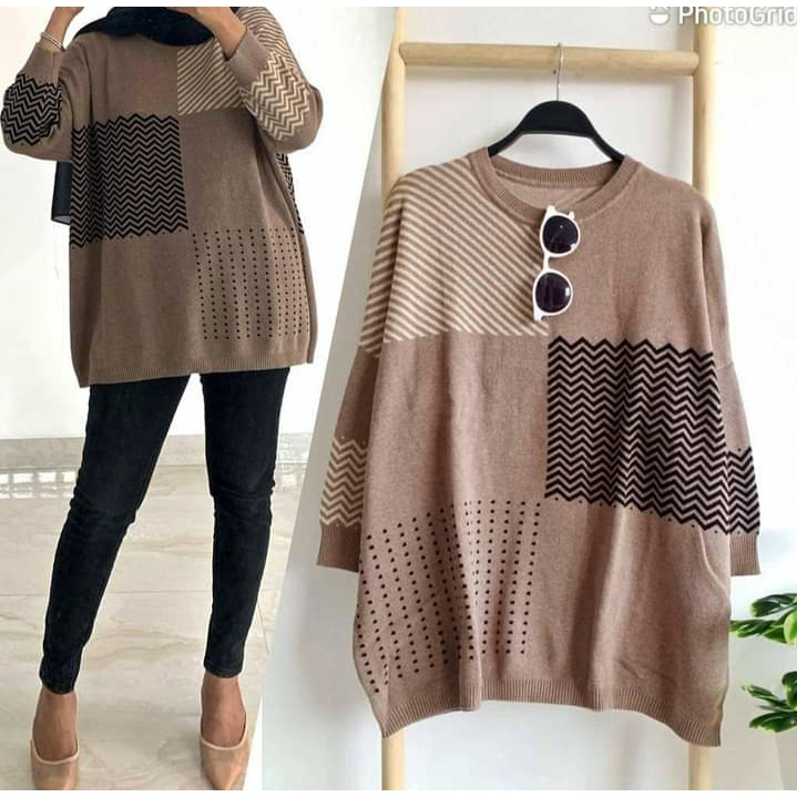 BAJU ATASAN WANITA/BAJU RAJUT WANITA//Atasan Rajut Import Jumbo BIG SIZE/ XXXXL
