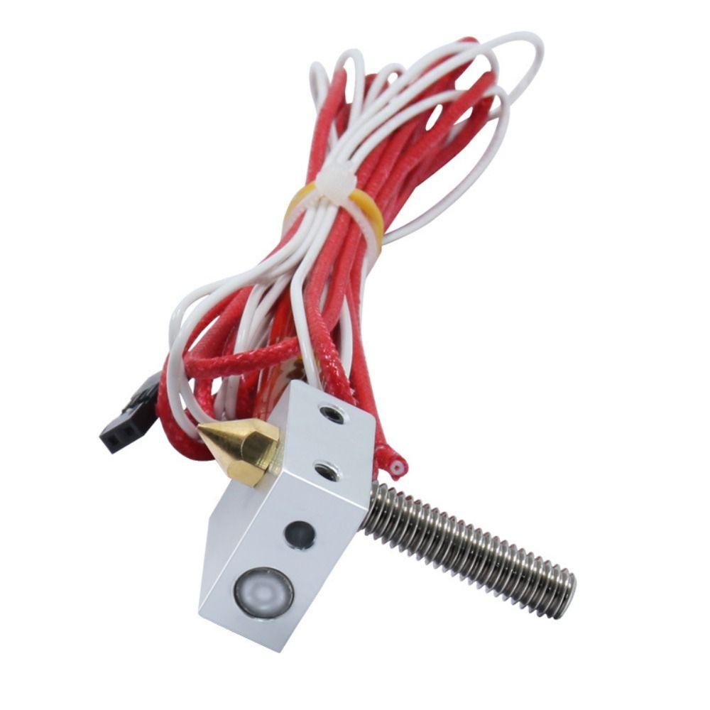 Populer MK8 Hot End Extruder Nozzle kit Baru DIY Penggantian kit 3D Printer Part 30mm A8 Tenggorokan Tubing