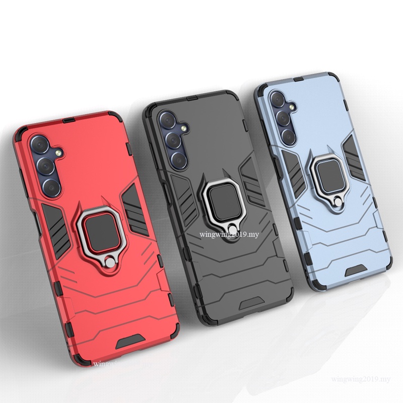 Shockproof Armor Case Untuk Samsung Galaxy M54 5G Cases Stand Holder Magnetic Phone Back Cover Untuk Samsung M54 Tritone